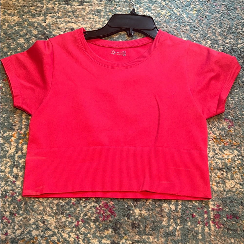 Pink aerie top